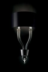 Pandora crystal wall lamp with black shade 2 lights<br/>. Barovier&Toso. 