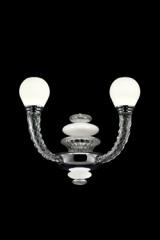 Pigalle 2-light Belle Époque white wall lamp. Barovier&Toso. 