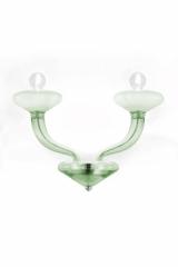 Windsor contemporary lime green crystal wall light. Barovier&Toso. 
