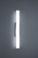 60cm chromed metal tube bathroom wall lamp. Baulmann Leuchten. 