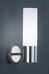 Chromed wall lamp cylindrical shape on arms. Baulmann Leuchten. 