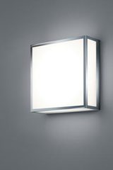 Square ceiling or wall lamp in chromed steel. Baulmann Leuchten. Square ceiling or wall lamp in chromed steel. Baulmann Leuchten.