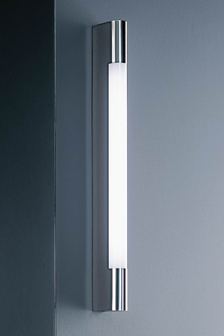 Wall Lamp Stainless Steel Polished Length 60cm Baulmann Leuchten