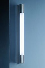 Bathroom wall lamp with polished steel support 60cm . Baulmann Leuchten. Bathroom wall lamp with polished steel support 60cm . Baulmann Leuchten.