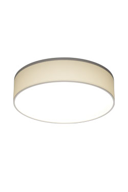 Round white ceiling light with powerful lighting. Baulmann Leuchten. 