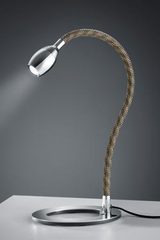 Desk lamp on flexible foot in camouflage color textile. Baulmann Leuchten. Desk lamp on flexible foot in camouflage color textile. Baulmann Leuchten.