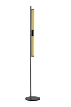 Floor lamp in gold cylinder<br/>. Baulmann Leuchten. 