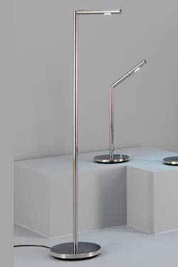 LED and cylindrical floor lamp. Baulmann Leuchten. 