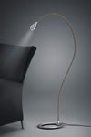 Floor lamp reading lamp flexible foot camouflage textile. Baulmann Leuchten. 