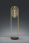 Small design floor lamp in glass and gold. Baulmann Leuchten. 