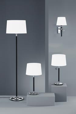 black and white Wall lamp + reading lamp. Baulmann Leuchten. 