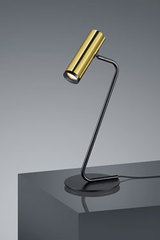 Lampe de table Design dorée et noire . Baulmann Leuchten. 