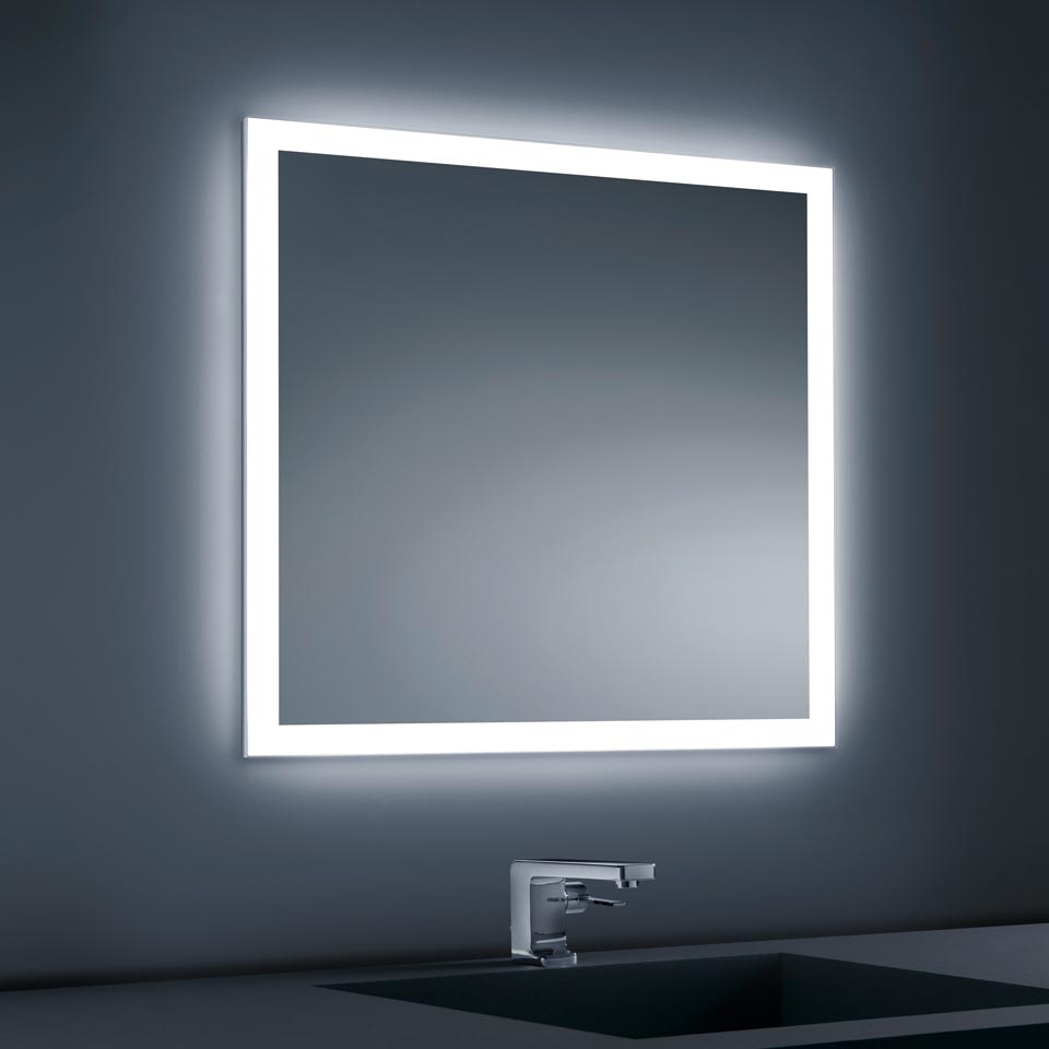 Miroir lumineux à éclairage LED et protection IP44: Baulmann