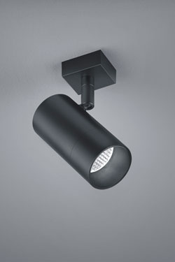 Black adjustable spotlight. Baulmann Leuchten. 