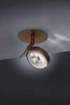 Recessed spotlight in dark brown metal. Baulmann Leuchten. 