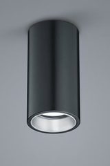 Spotlight tube black inside silver. Baulmann Leuchten. 