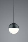 Suspension boule noire et blanche. Baulmann Leuchten. 