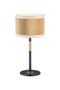 Black and gold table lamp. Baulmann Leuchten. 