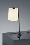 Black metal design table lamp. Baulmann Leuchten. 