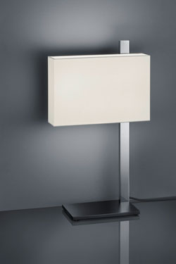 LED table lamp, polished nickel. Baulmann Leuchten. 