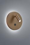 Bedside wall light with integrated LED double light. Baulmann Leuchten. 