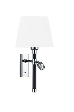 black and white Wall lamp + reading lamp. Baulmann Leuchten. 