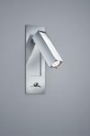 Chrome recessed LED wall light. Baulmann Leuchten. 