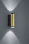 Golden and black design wall lamp. Baulmann Leuchten. 