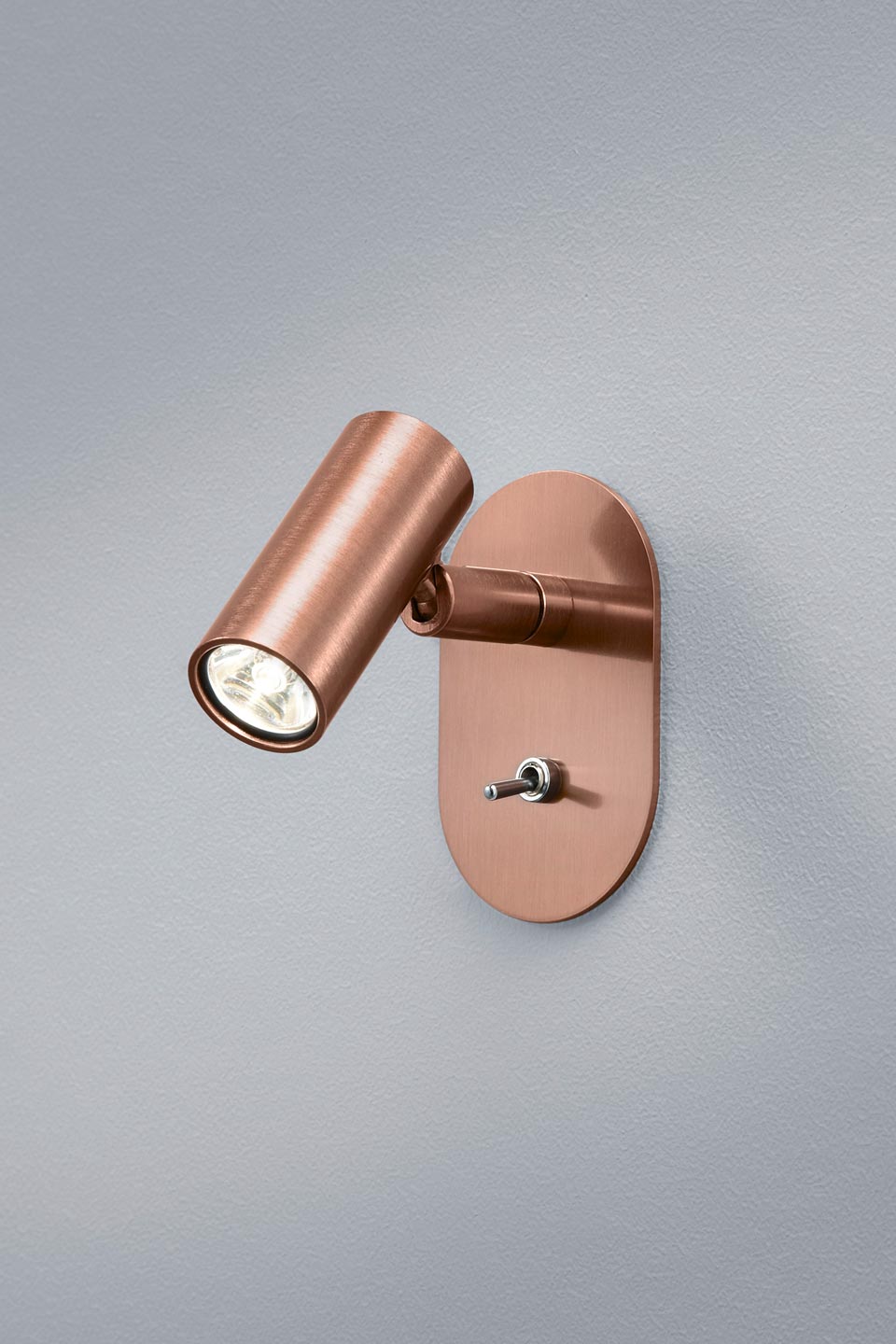 Led reading lamp in copper: Baulmann 