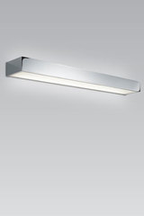 Applique de salle de bains chromée à éclairage LED Boxx 40cm. bpe:LICHT. 