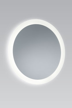 Circle miroir lumineux rond à éclairage LED. bpe:LICHT. 