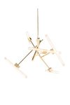 Linea golden chandelier 5 lights. Brand Von Egmond. 