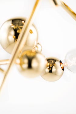 Galaxy Chandelier Brass Constellation 5 lights. Brand Von Egmond. 