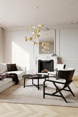 Galaxy Chandelier Brass Constellation 5 lights. Brand Von Egmond. 