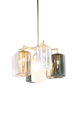 Louise circular pendant light Atelier chic 7 lights. Brand Von Egmond. 