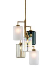 Suspension asymétrique atelier chic 5 lumières Louise. Brand Von Egmond. Suspension asymétrique atelier chic 5 lumières Louise. Brand Von Egmond.