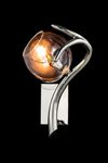 Esra wall lamp sculpture in glass and nickel. Brand Von Egmond. 