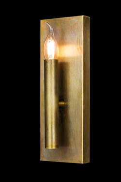 Shiro golden candle wall light. Brand Von Egmond. 