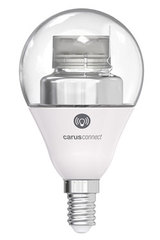 Smart White LED bulb connected by bluetooth, E14 base, clear glass. Carus. Smart White LED bulb connected by bluetooth, E14 base, clear glass. Carus.