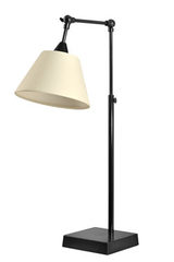 Adjustable lamp in black patinated metal L88. Casadisagne. 