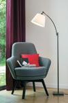 Reading lamp with patinated bronze stem LD54. Casadisagne. 