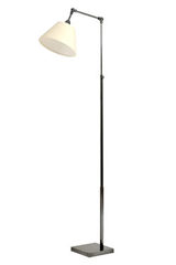 Telescopic articulated floor lamp with gallow patinated black LD37. Casadisagne. 