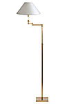 Telescopic reading light golden articulated square foot LD36. Casadisagne. 