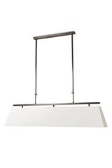 Grande suspension rectangle blanc bronze patiné S17. Casadisagne. Grande suspension rectangle blanc bronze patiné S17. Casadisagne.