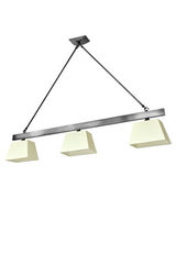 Black patinated triple metal suspension horizontal bar. Casadisagne. Black patinated triple metal suspension horizontal bar. Casadisagne.