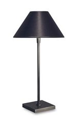 Black lampshade small model table lamp L20 D. Casadisagne. 