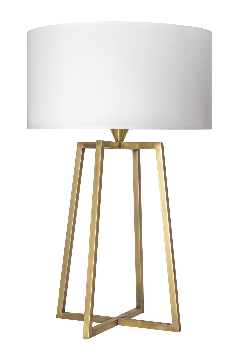 Brass Four Legged Table Lamp L176, Table Lamps Gold Finish