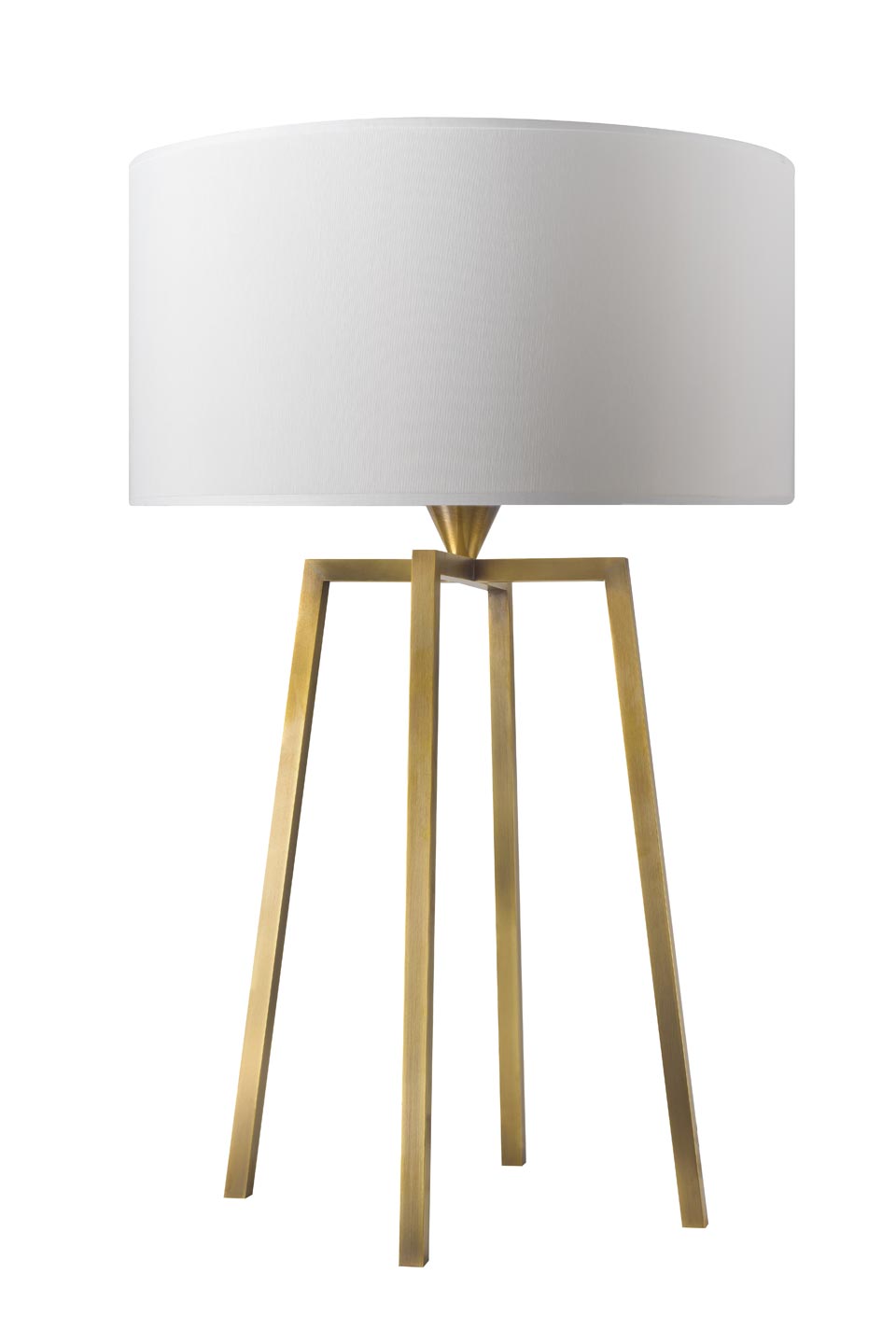 Four Legged Brass Table Lamp L162, Contemporary Brass Table Lamps