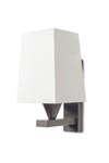 Wall lamp white shade patinated bronze finish AL32. Casadisagne. 