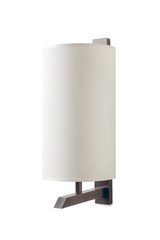 Patinated bronze wall lamp AL004, cylindrical lampshade. Casadisagne. 